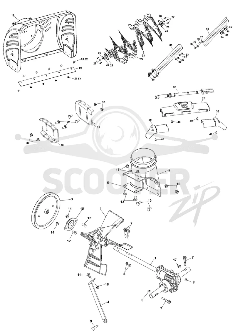 AUGER HOUSING & IMPELLER