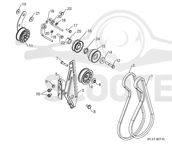 CHASSIS, ENGINE & PULLEYS