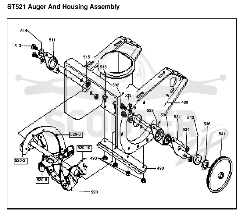 AUGER HOUSING & IMPELLER