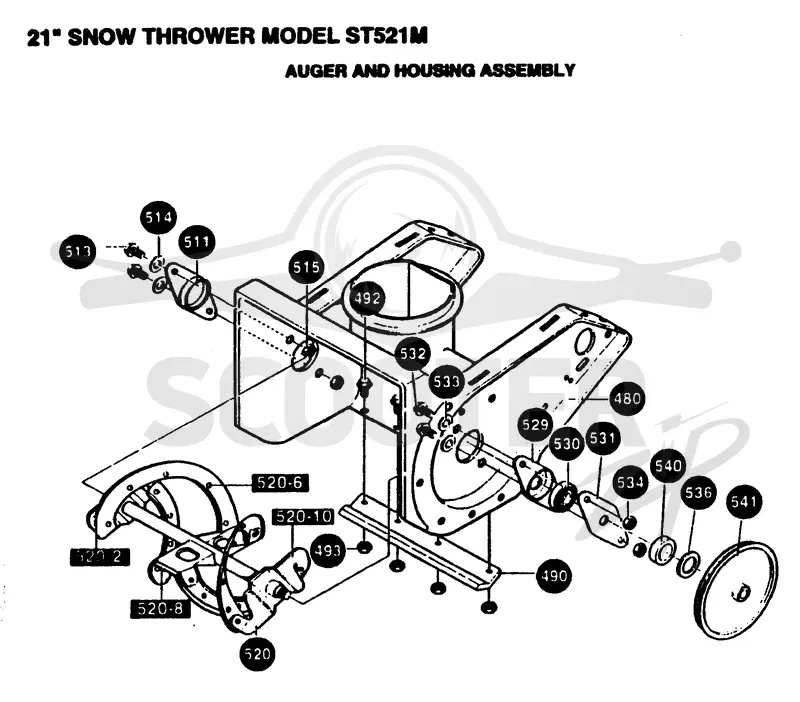 AUGER HOUSING & IMPELLER