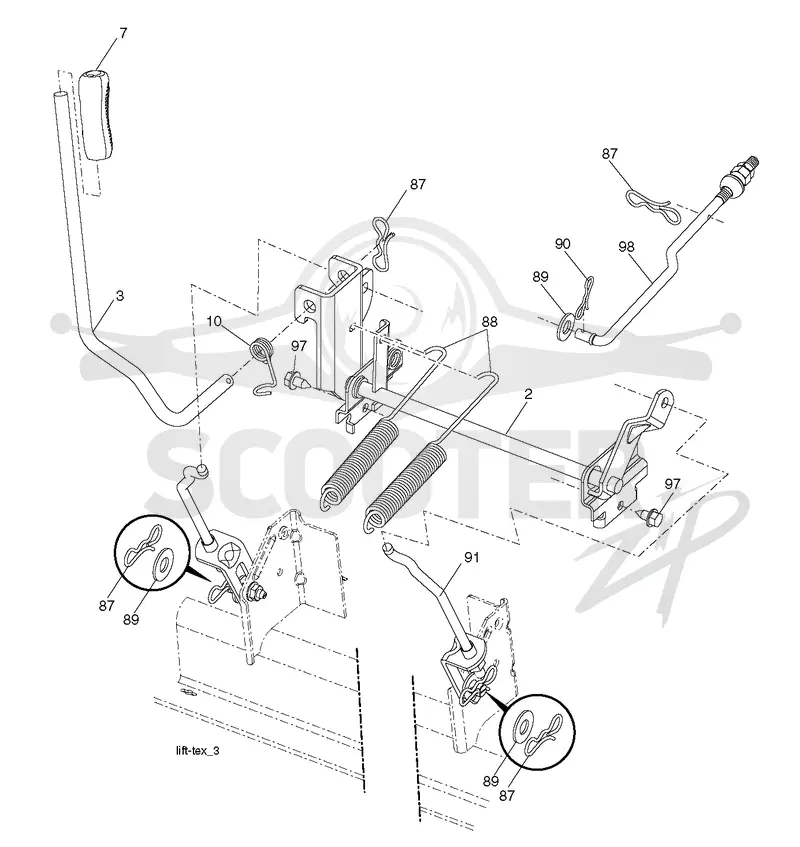 MOWER LIFT / DECK LIFT