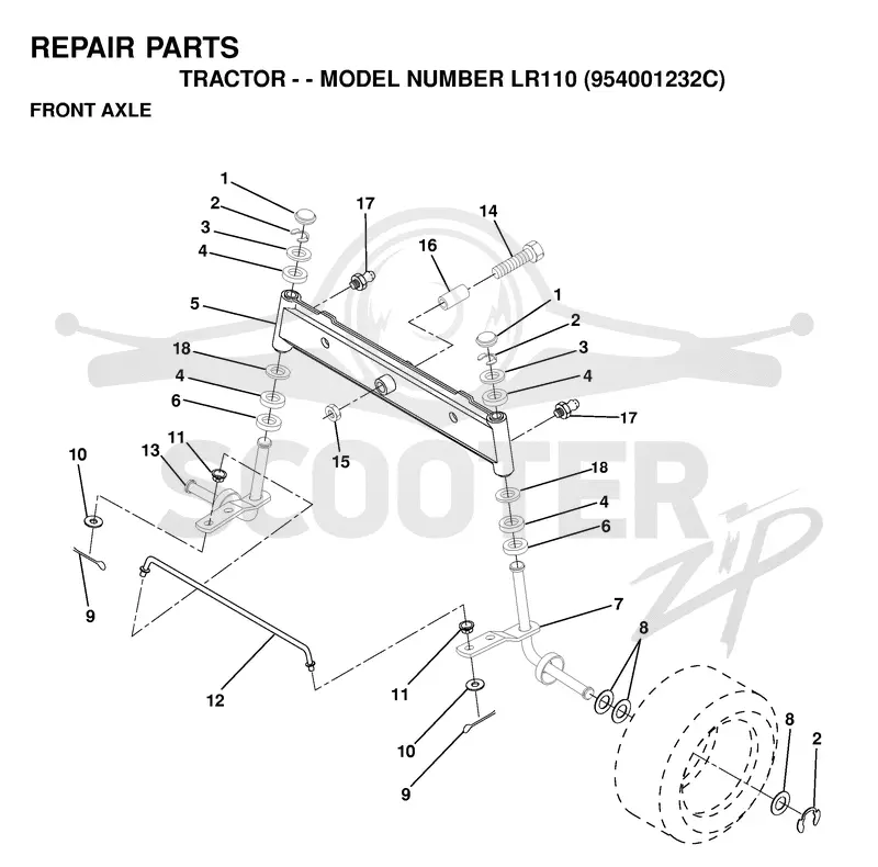 FRONT AXEL