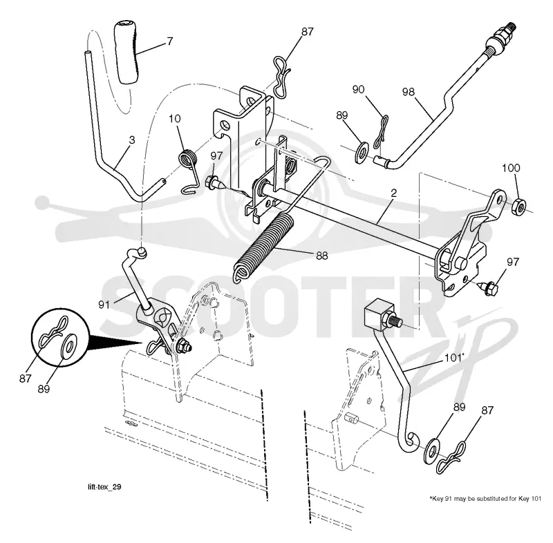 MOWER LIFT / DECK LIFT