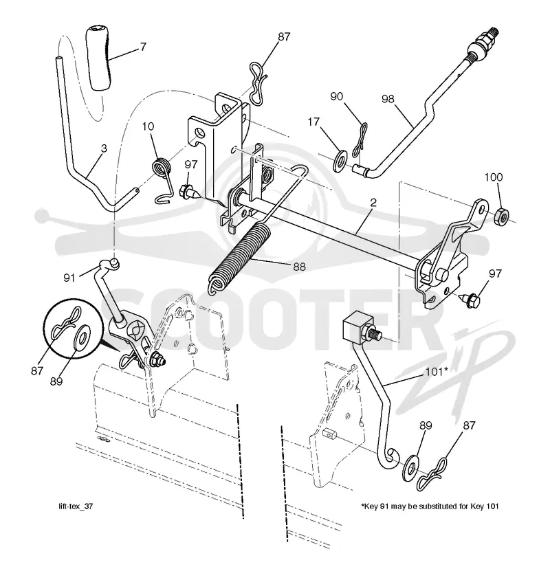 MOWER LIFT / DECK LIFT