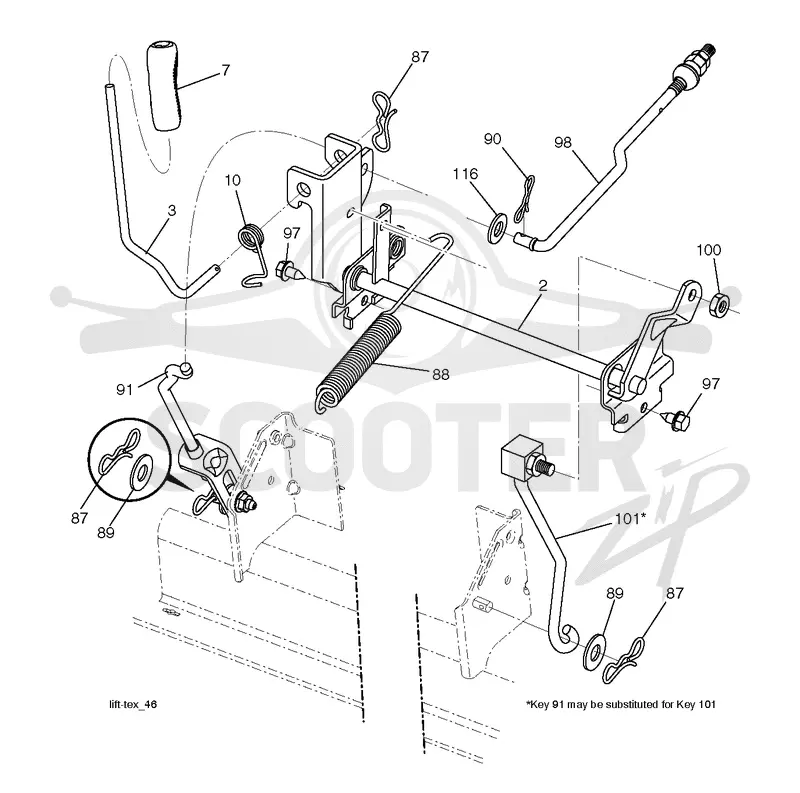 MOWER LIFT / DECK LIFT