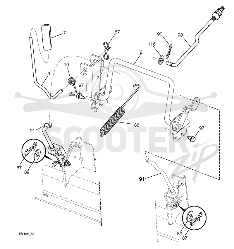 MOWER LIFT / DECK LIFT