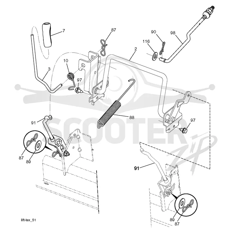 MOWER LIFT / DECK LIFT