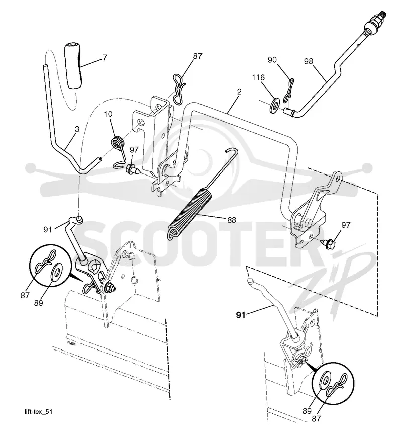 MOWER LIFT / DECK LIFT
