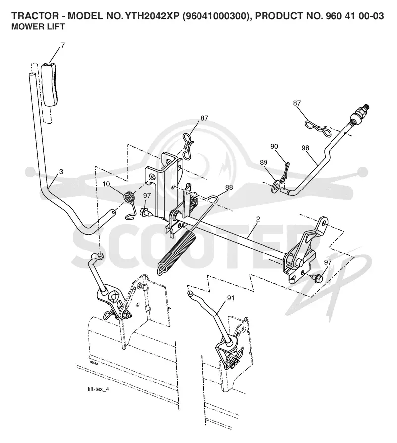 MOWER LIFT / DECK LIFT