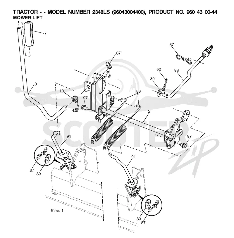MOWER LIFT / DECK LIFT