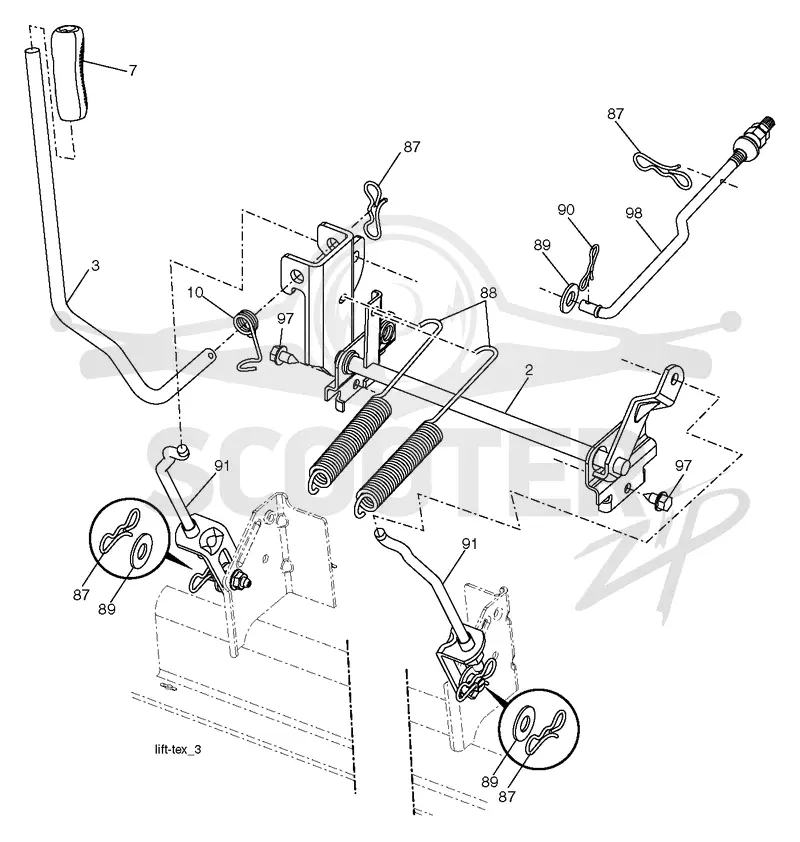 MOWER LIFT / DECK LIFT