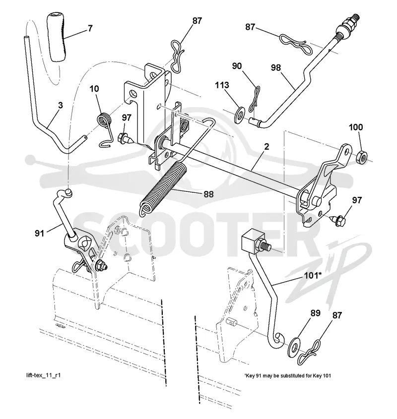 MOWER LIFT / DECK LIFT