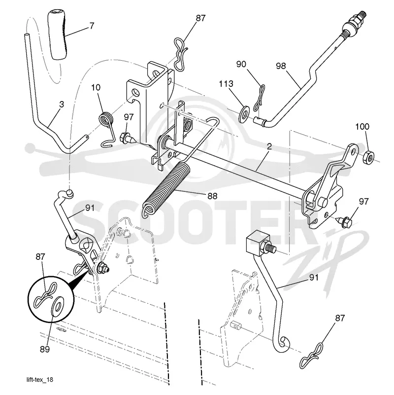 MOWER LIFT / DECK LIFT