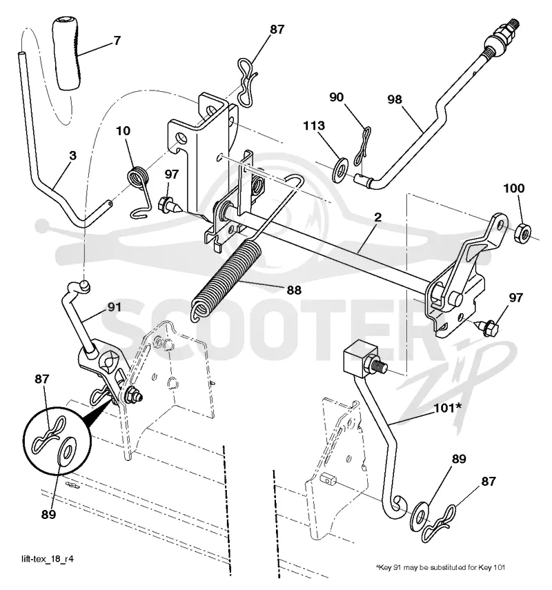MOWER LIFT / DECK LIFT
