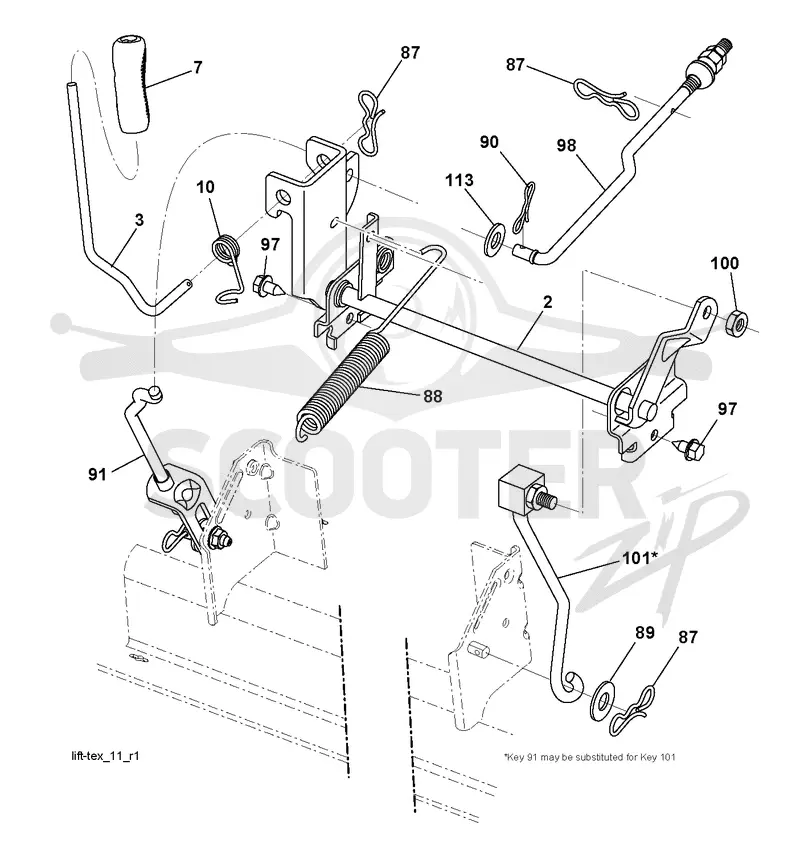MOWER LIFT / DECK LIFT