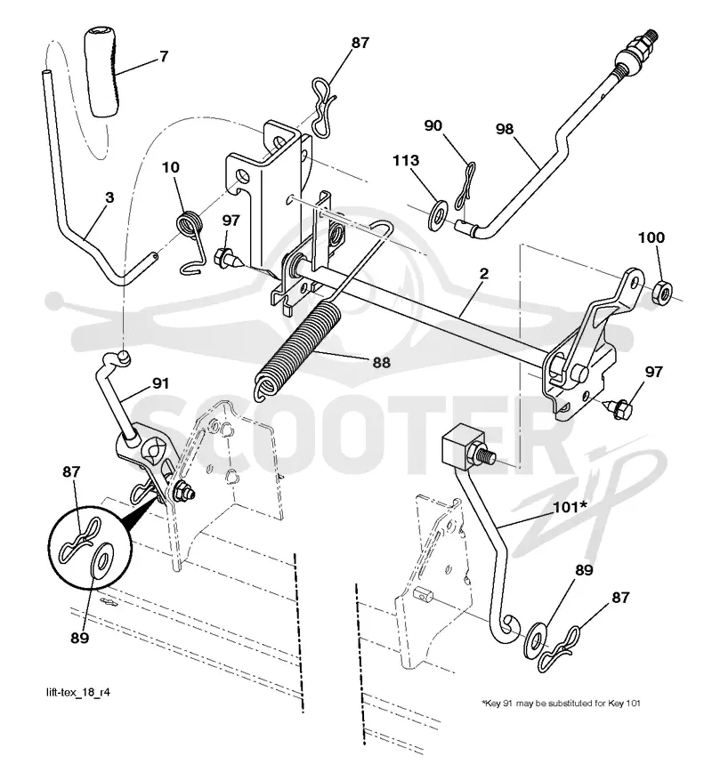 MOWER LIFT / DECK LIFT