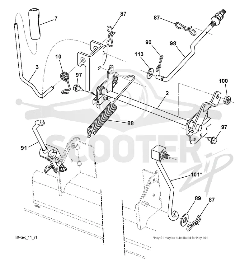 MOWER LIFT / DECK LIFT
