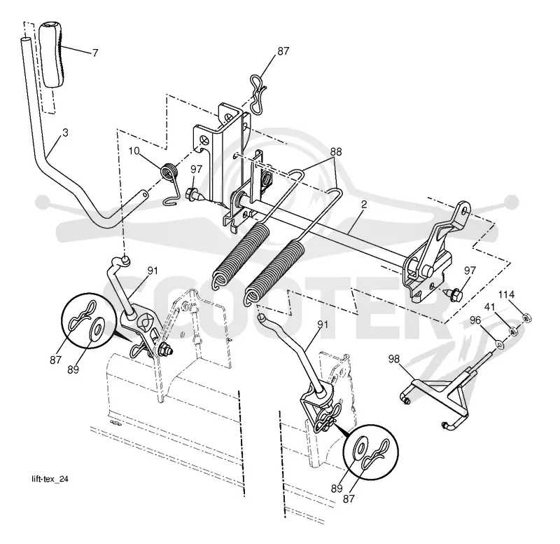 MOWER LIFT / DECK LIFT