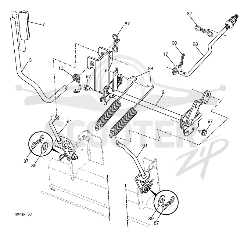 MOWER LIFT / DECK LIFT