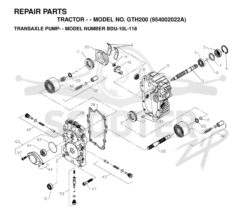 HYDRAULIC PUMP - MOTOR
