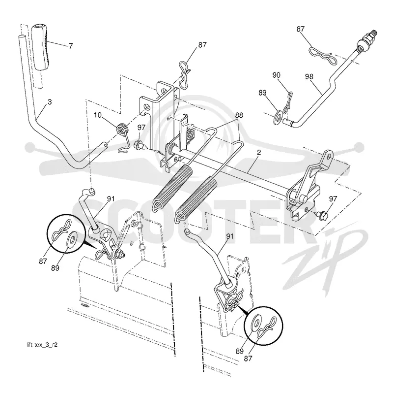 MOWER LIFT / DECK LIFT