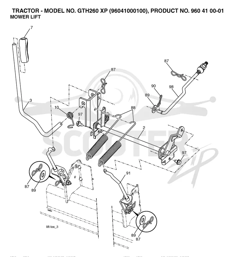 MOWER LIFT / DECK LIFT