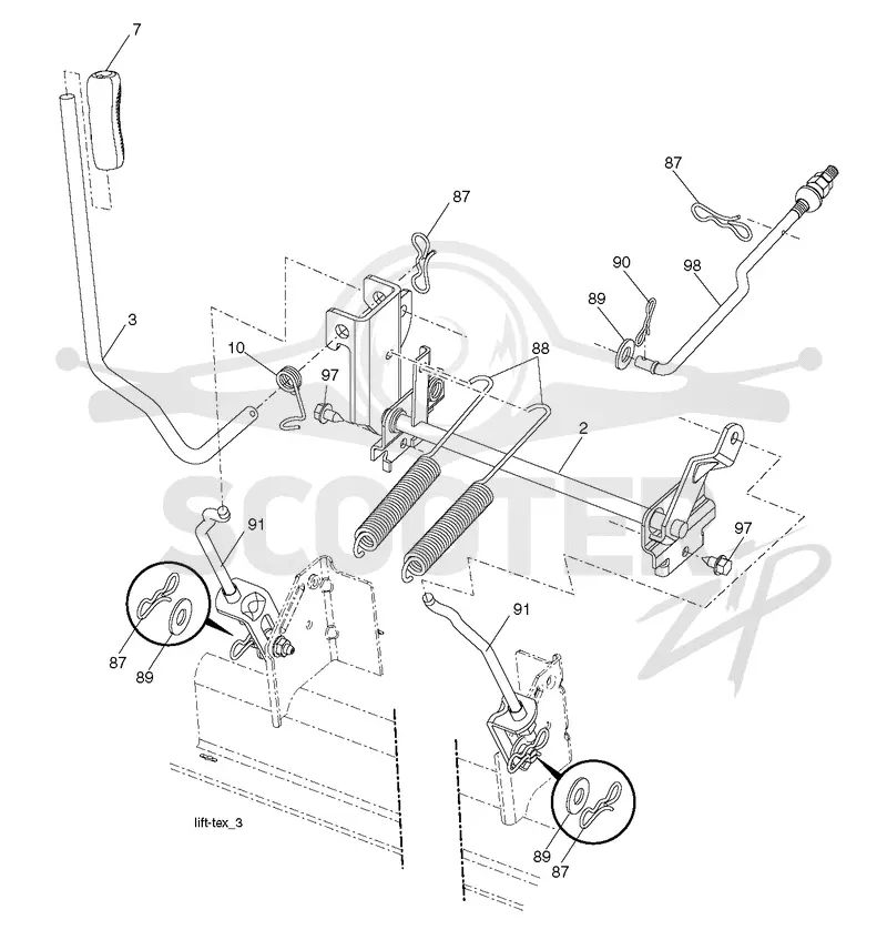 MOWER LIFT / DECK LIFT