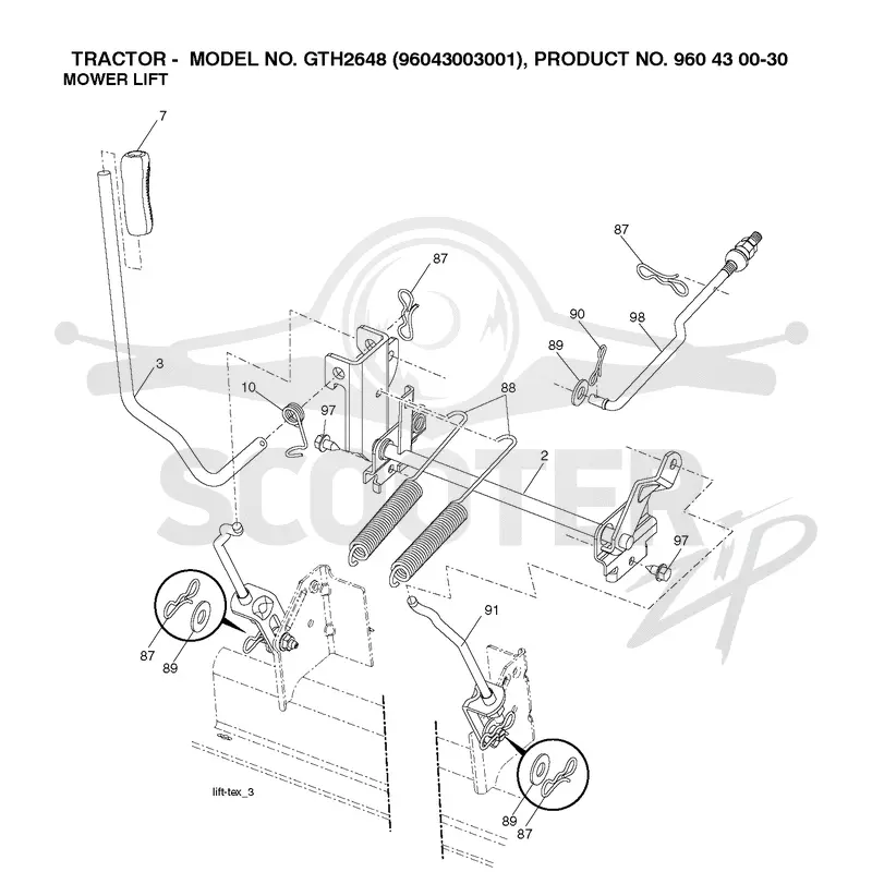 MOWER LIFT / DECK LIFT