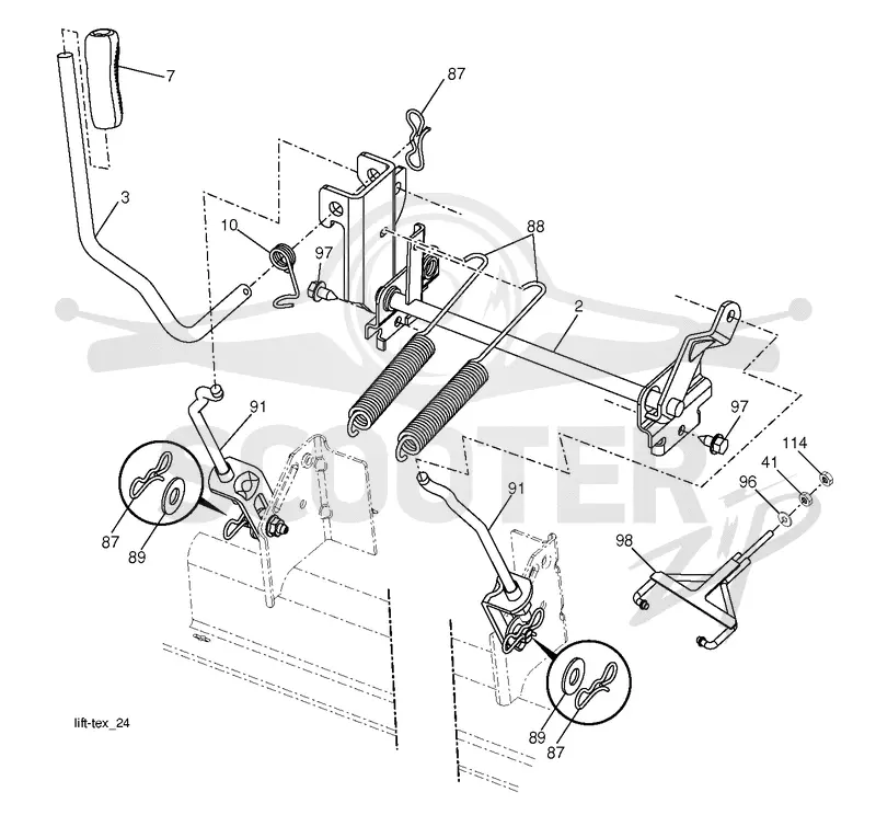 MOWER LIFT / DECK LIFT