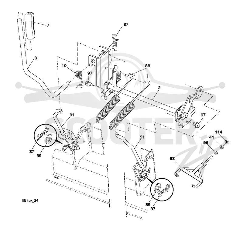MOWER LIFT / DECK LIFT