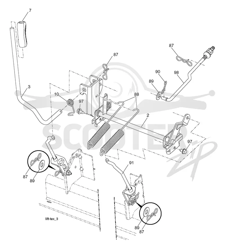 MOWER LIFT / DECK LIFT