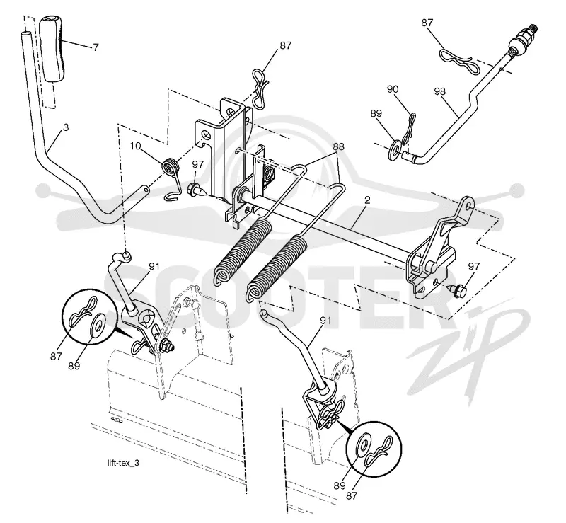 MOWER LIFT / DECK LIFT