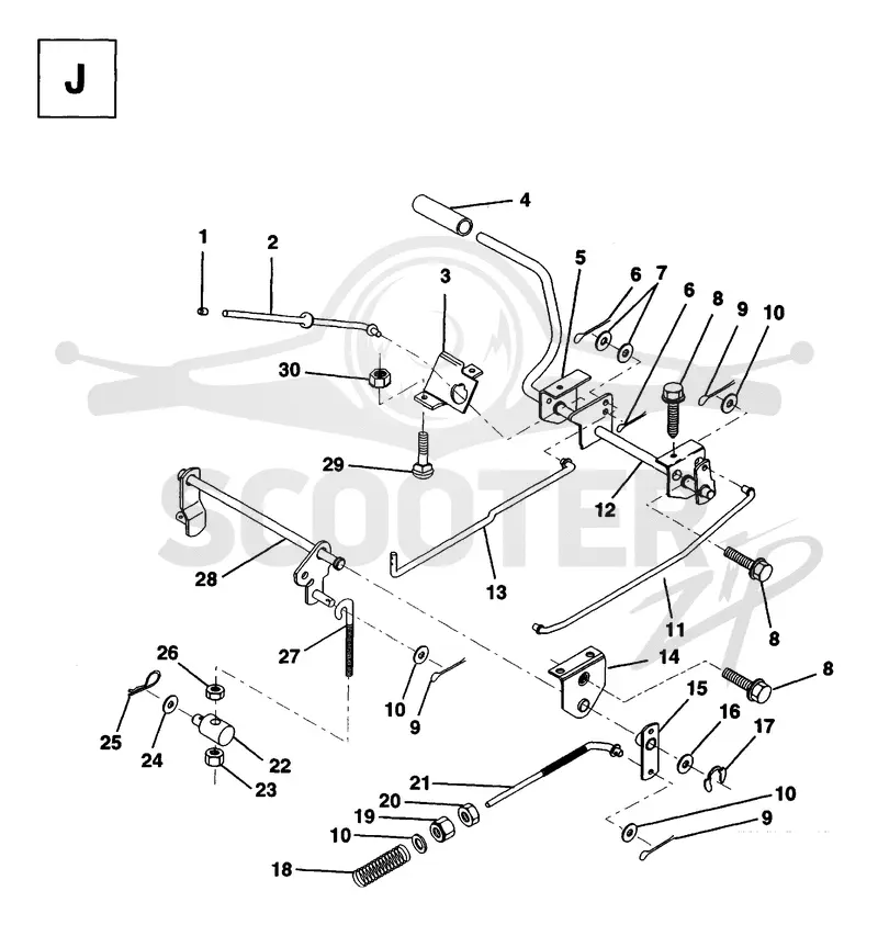 BRAKE / REAR MOWER LIFT