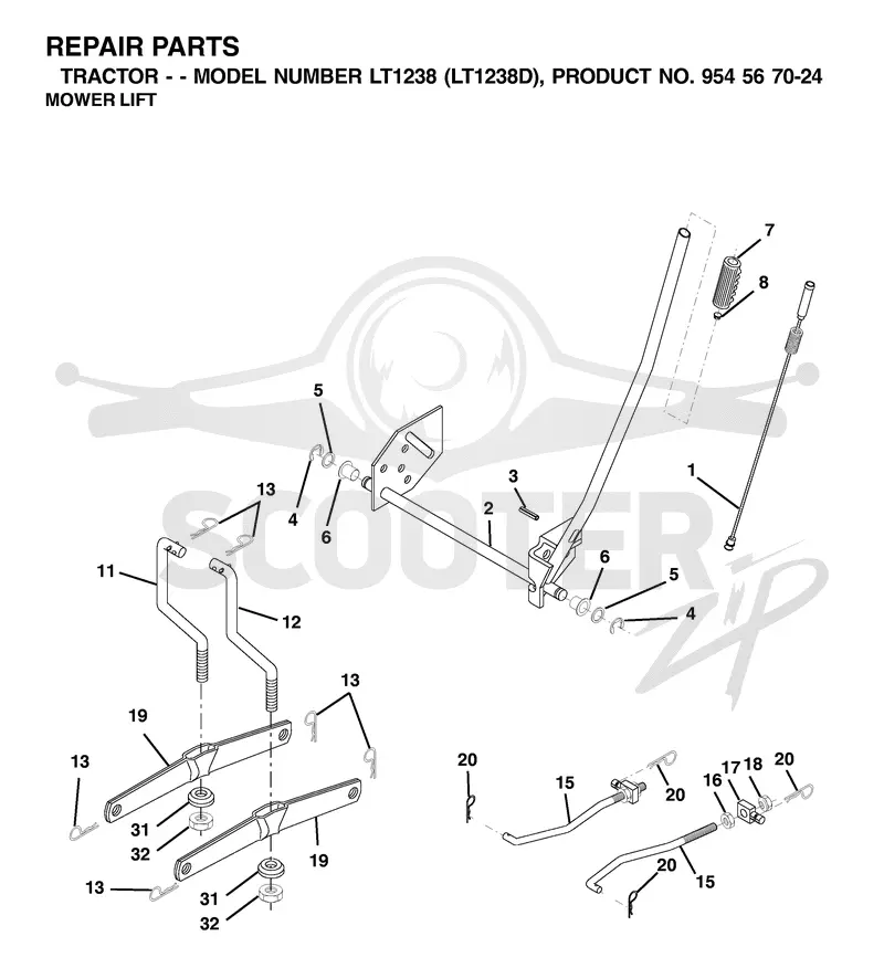 MOWER LIFT / DECK LIFT