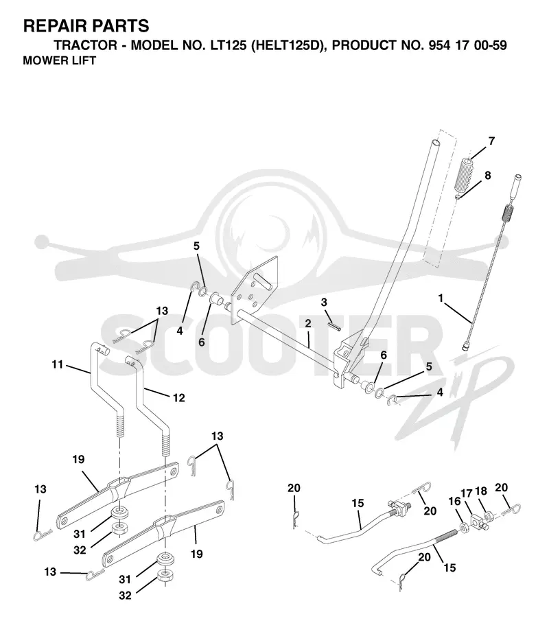 MOWER LIFT / DECK LIFT