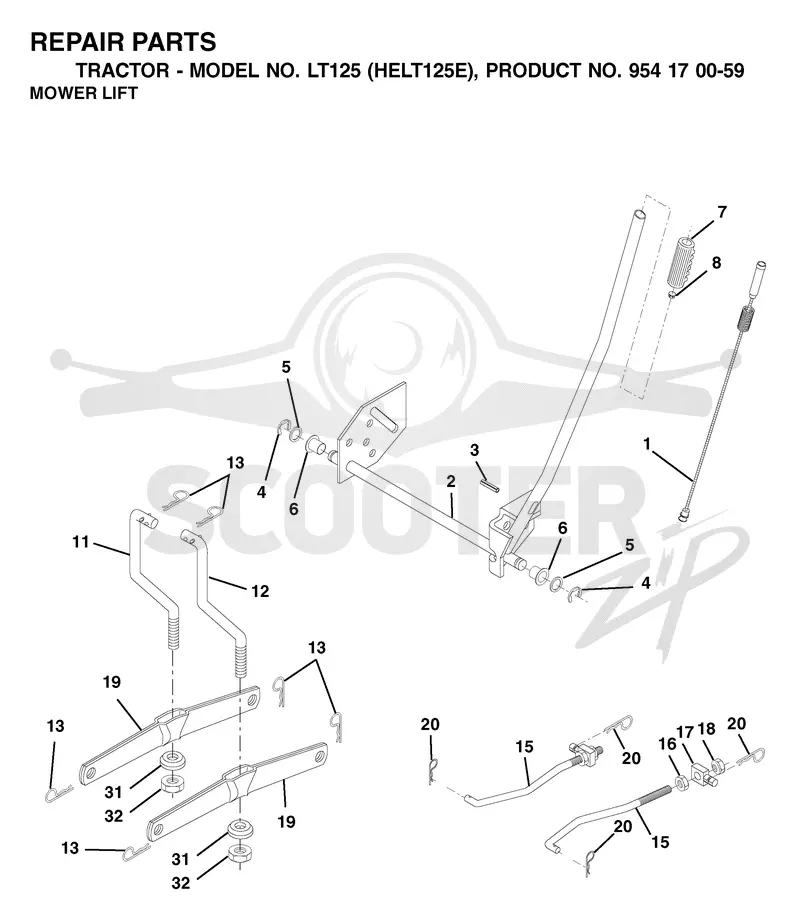 MOWER LIFT / DECK LIFT
