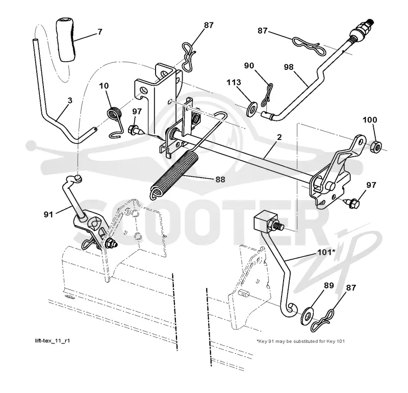 MOWER LIFT / DECK LIFT