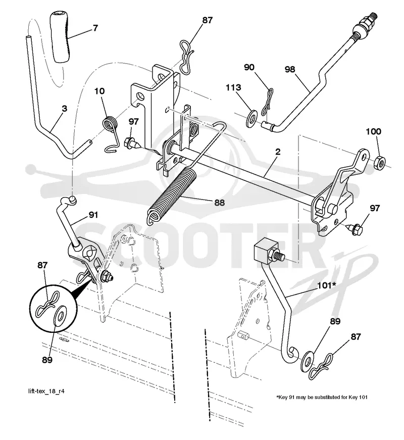 MOWER LIFT / DECK LIFT