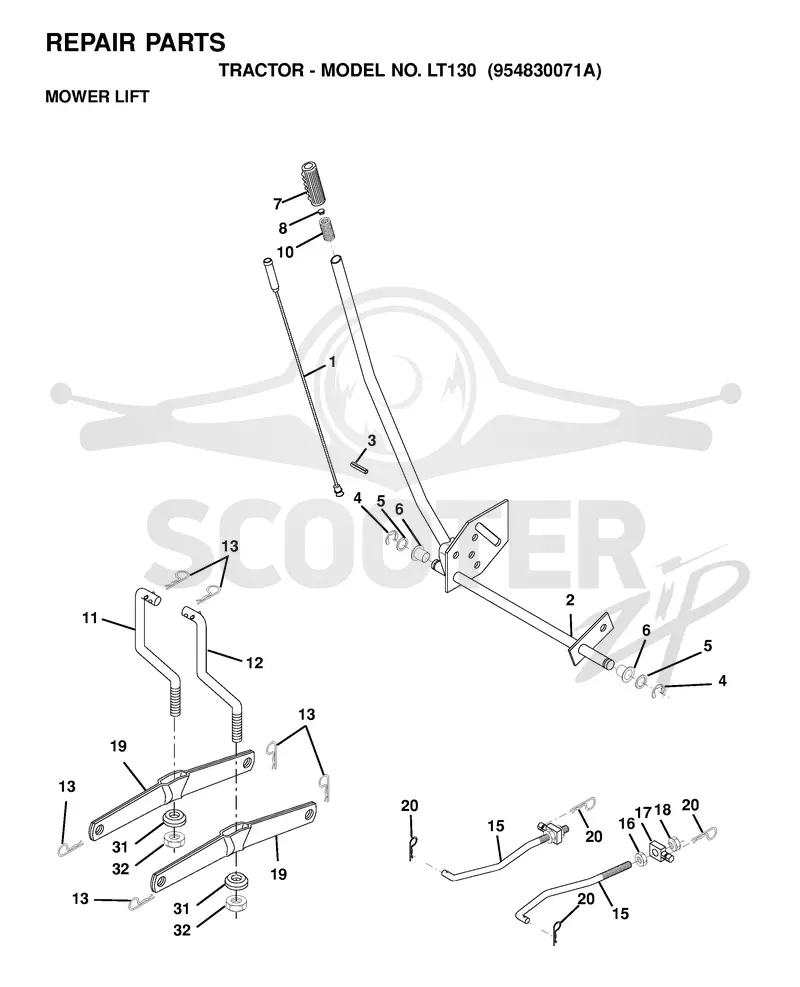 MOWER LIFT / DECK LIFT