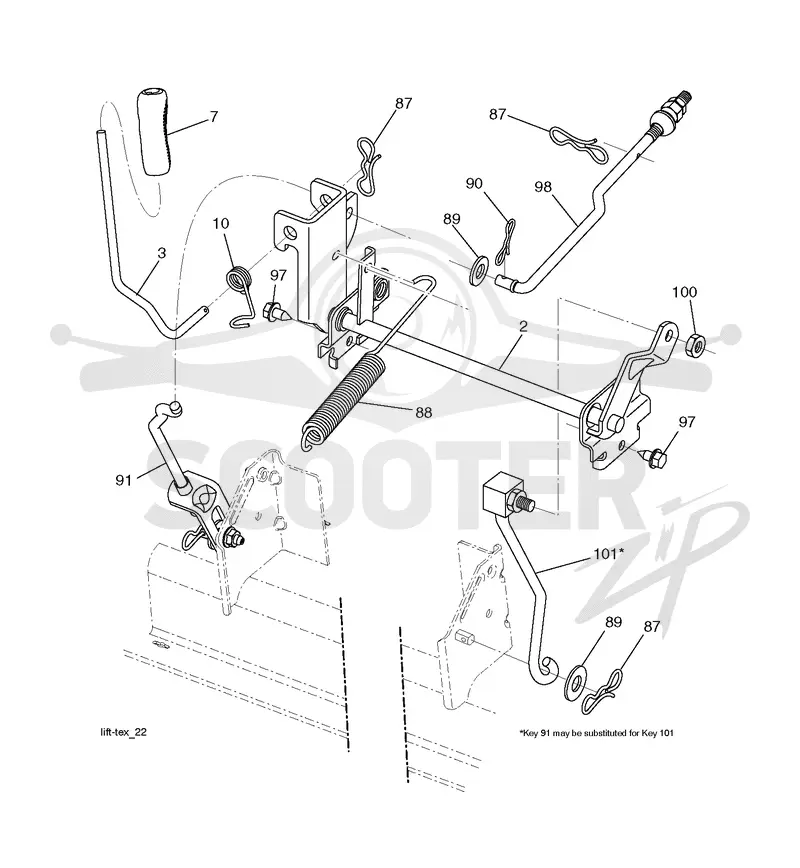 MOWER LIFT / DECK LIFT