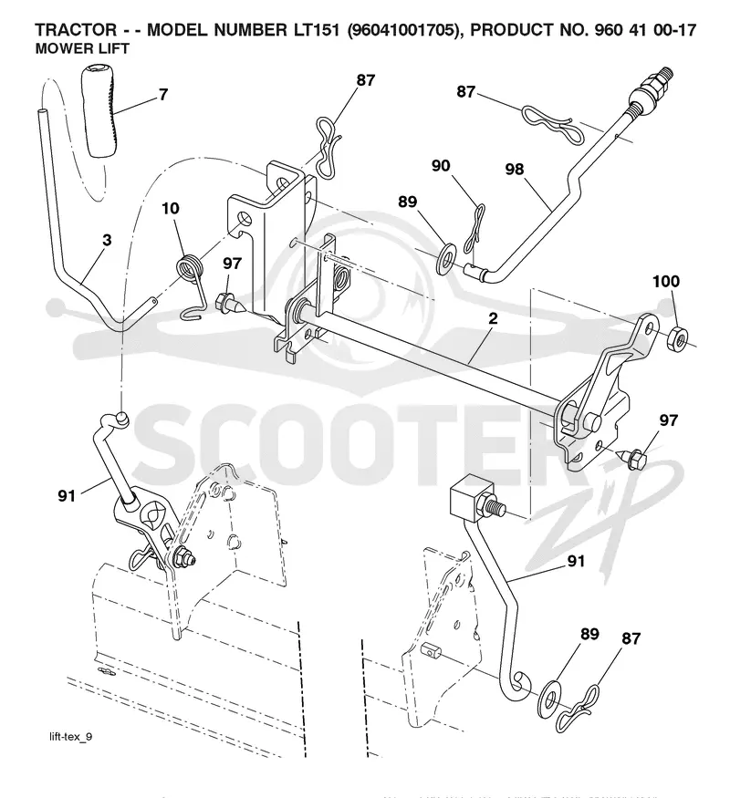 MOWER LIFT / DECK LIFT