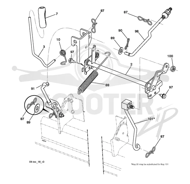MOWER LIFT / DECK LIFT