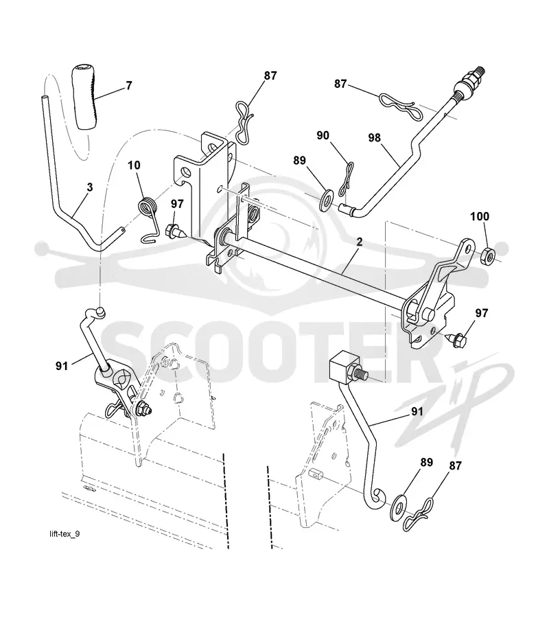 MOWER LIFT / DECK LIFT