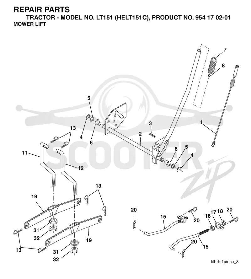 MOWER LIFT / DECK LIFT