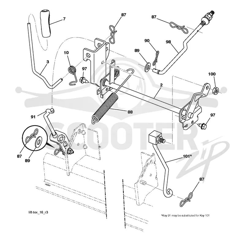 MOWER LIFT / DECK LIFT