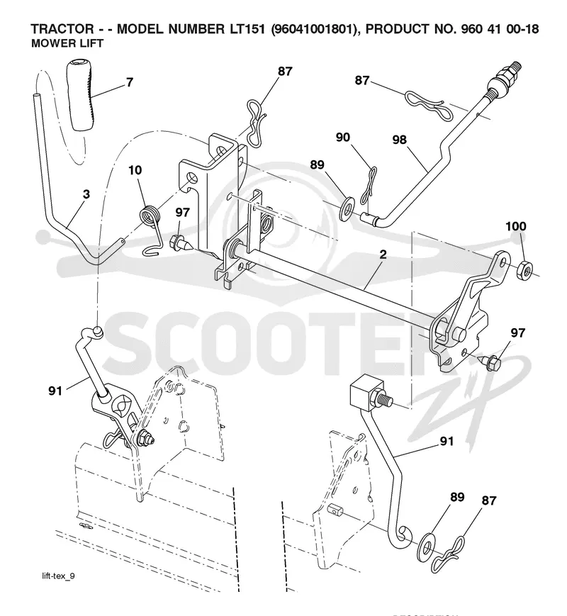 MOWER LIFT / DECK LIFT