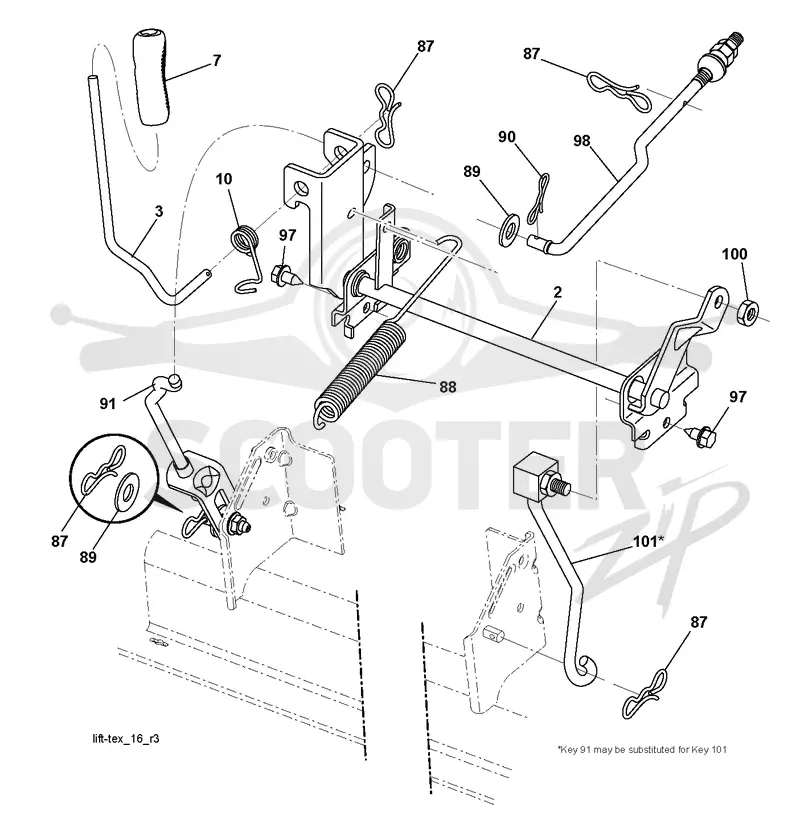 MOWER LIFT / DECK LIFT