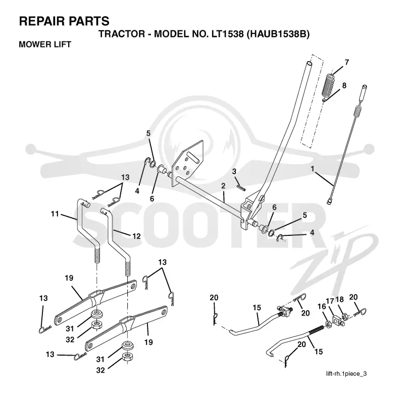 MOWER LIFT / DECK LIFT