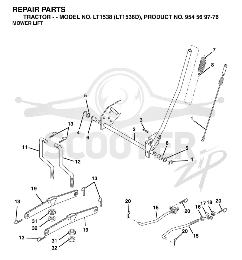 MOWER LIFT / DECK LIFT