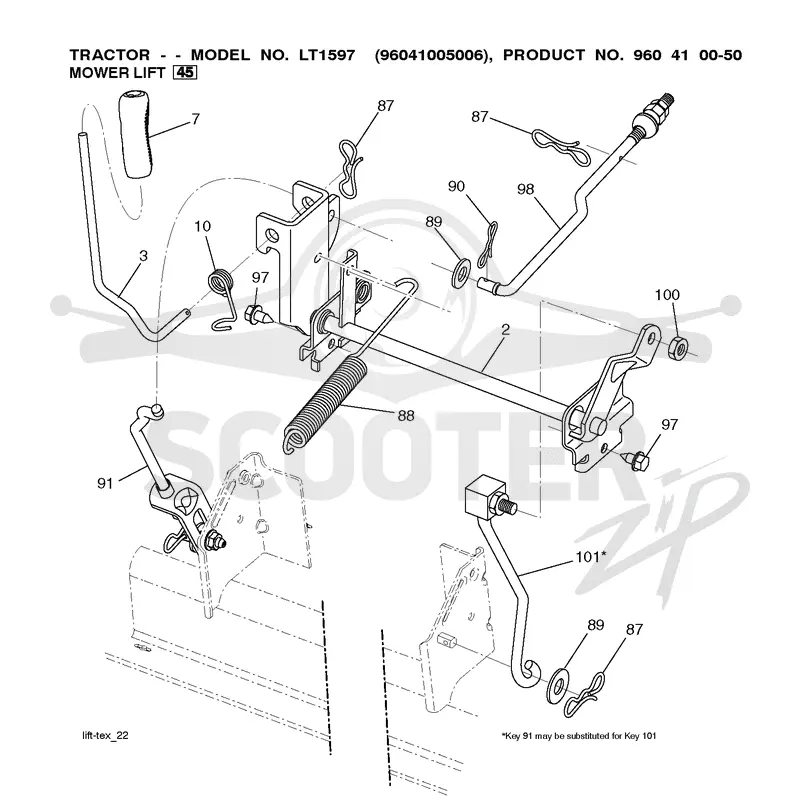MOWER LIFT / DECK LIFT